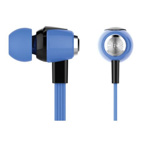 Наушники с микрофоном OKLICK HS-S-240, 3.5 мм, вкладыши, синий