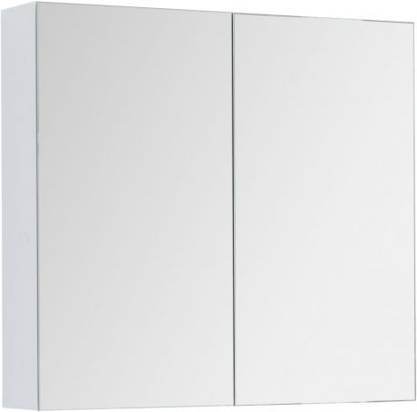 Зеркальный шкаф 80х74 см белый глянец Dreja.rus Premium 77.9001W