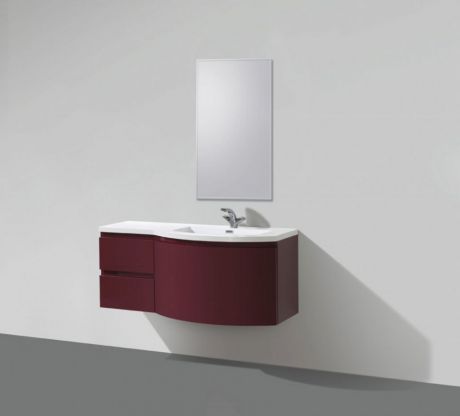 Тумба с раковиной красный бриллиант 121 см BelBagno Prospero PROSPERO-1200-3C-SO-RB-RIGHT-T