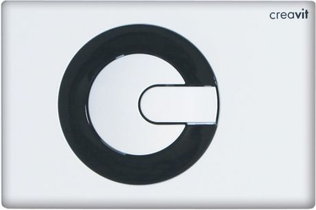 Смывная клавиша белый/черный Creavit Power GP500102