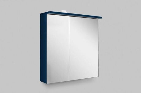 Зеркальный шкаф 60х68 см глубокий синий матовый R Am.Pm Spirit V2.0 M70AMCR0601DM