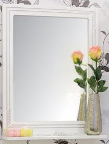 Зеркало 57,1х75,1 см белый серебряная патина Sanflor Элен C0000001857