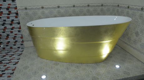 Акриловая ванна 170х75 см Lagard Auguste Treasure Gold lgd-agst-tg