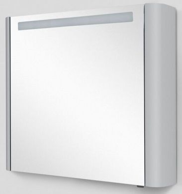 Зеркальный шкаф 80х70 см серый шелк глянец L Am.Pm Sensation M30MCL0801FG