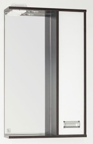 Зеркальный шкаф 50х83 см венге/белый глянец Style Line Панда Стиль LC-00000086