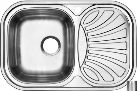 Кухонная мойка полированная сталь Ukinox Галант GAP737.488 -GW8K 2L