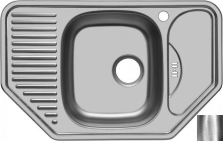 Кухонная мойка полированная сталь Ukinox Комфорт COP777.488 -GW8K 2C