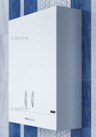 Шкаф подвесной белый глянец Санта Стандарт 401012