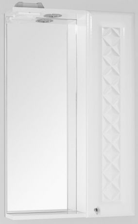 Зеркальный шкаф 50х86 см белый глянец Style Line Канна LC-00000293
