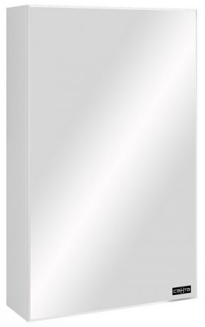 Зеркальный шкаф 45х73,2 см белый глянец Санта Стандарт 113001