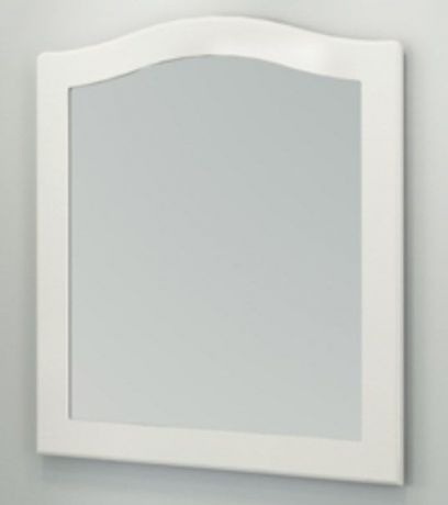 Зеркало 80х90 см белый глянец Comforty Монако 00003129893