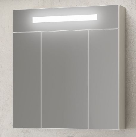Зеркальный шкаф 75х80 см белый матовый Smile Фреш Z0000010398