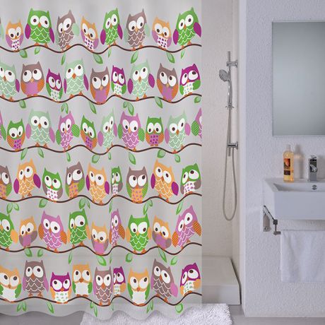Штора для ванной комнаты Milardo Cheeky owls 530V180M11