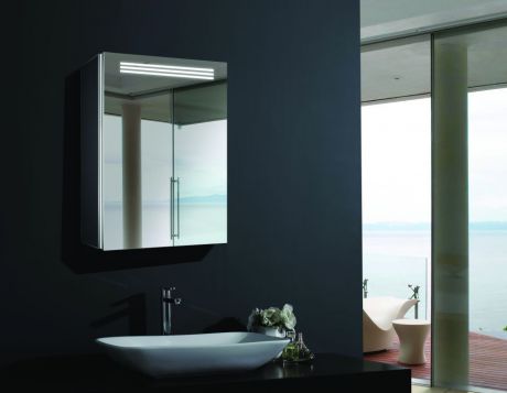 Зеркальный шкаф с подсветкой 50х70 см Esbano ES-2402