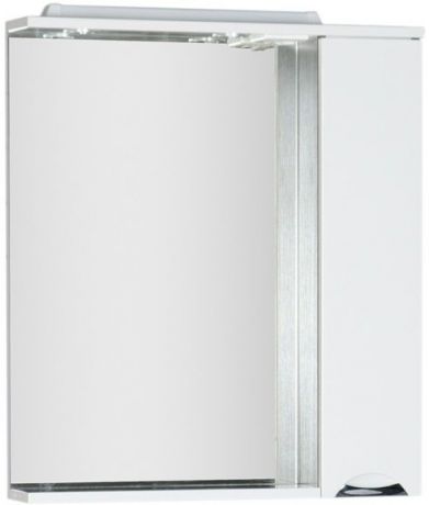 Зеркальный шкаф 88,6х87 см с подсветкой белый/венге Aquanet Гретта 00173993