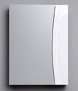 Зеркальный шкаф без подсветки белый глянец 50х0 см Aqwella Samba Sam.04.05