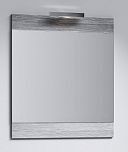 Зеркало 60х80 см со светильником дуб седой Br.02.06/Gray
