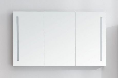 Зеркальный шкаф с нижней подсветкой и встроенной LED подсветкой 120х70 см BelBagno SPC-3A-DL-BL-1200