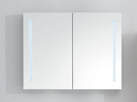 Зеркальный шкаф с нижней подсветкой и встроенной LED подсветкой 90х70 см BelBagno SPC-2A-DL-BL-900