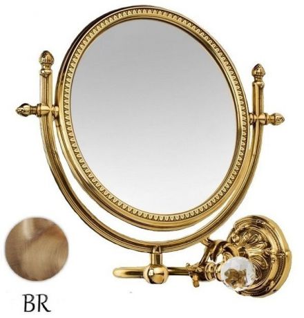 Косметическое зеркало бронза Art&Max Barocco Crystal AM-2109-Br-C