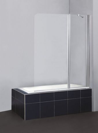 Шторка для ванны BelBagno Sela 120 см текстурное стекло SELA-V-11-120/140-Ch-Cr-R