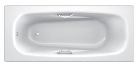 Стальная ванна 170х75 см с отверстиями для ручек BLB Anatomica B75L handles