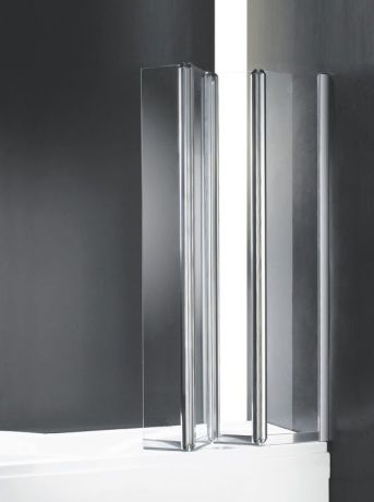 Шторка для ванны с одним неподвижным стеклом Cezares Trio 90 см текстурное стекло TRIO-W-V-3-90/140-P-Cr-R