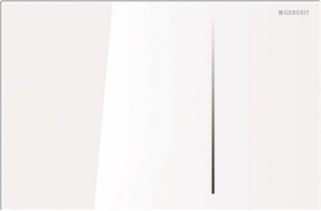 Смывная клавиша Geberit Sigma70 белое стекло для двойного смыва, для бачков Sigma 8 см 115.625.SI.1