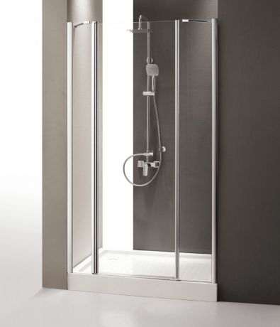 Душевая дверь распашная Cezares Triumph 150 см текстурное стекло TRIUMPH-D-B-13-30+60/60-P-Cr-L