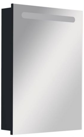 Зеркальный шкаф черный глянец 60,6х81 см L Roca Victoria Nord Black Edition ZRU9000098
