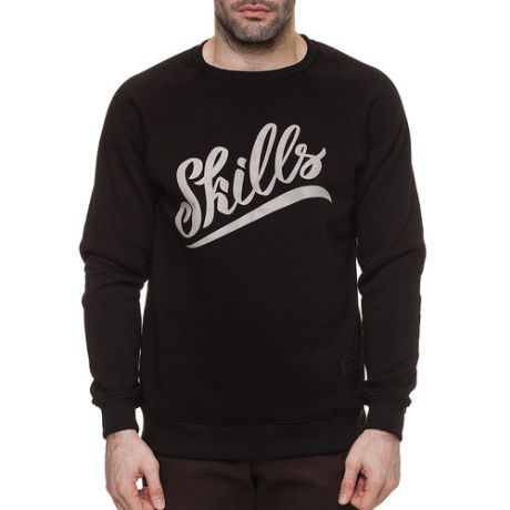 Толстовка SKILLS Script Logo 3 Crewneck (Black, XL)