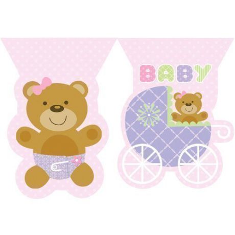 Баннер "Teddy Bear" розовый