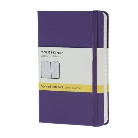 Записная книжка в клетку "Classic" фиолетовая Pocket
