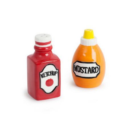 Набор для соли и перца "Ketchup & Mustard"