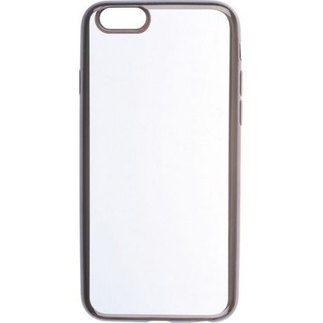 Накладка "Silicone chrome border 4People" для iPhone 6/6S, черная