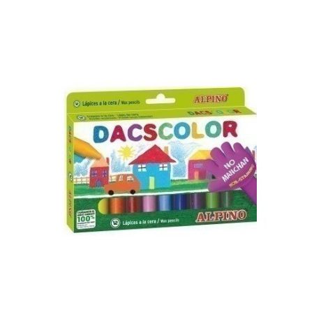 Восковые карандаши "Dacscolor", 12 цветов