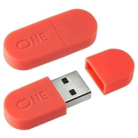 Флеш-накопитель, 16 Gb, коралловый