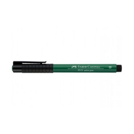 Капиллярная ручка "Pitt Artist Pen Brush", темно-зеленая