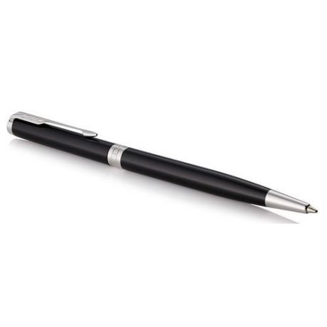 Ручка шариковая "Sonnet Slim Black Lacque", черные чернила, M