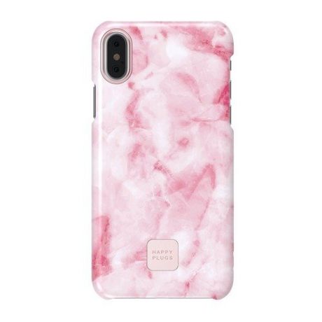 Защитный чехол для iPhone X "Slim case" Pink Marble, розовый мрамор
