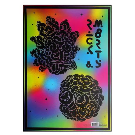 Постер Рик и Морти "Молекулы" А3