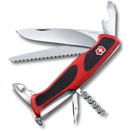 Нож перочинный "RangerGrip 55" 0.9563.C красный/черный