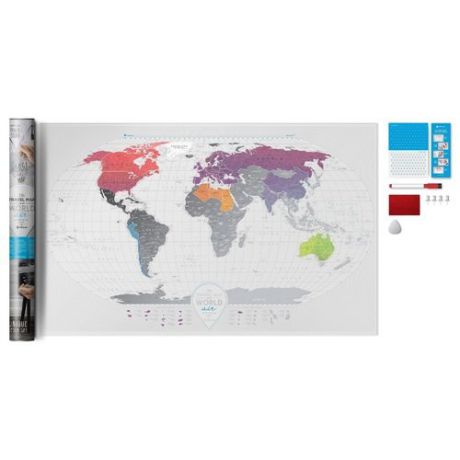 Скретч-карта мира Travel Map "Air World"