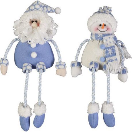Мягкая игрушка "Дед Мороз" / "Снеговик" HM-004B, 28 см