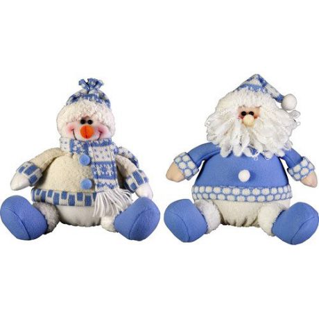 Мягкая игрушка "Дед Мороз" / "Снеговик" HM-006B, 20 см