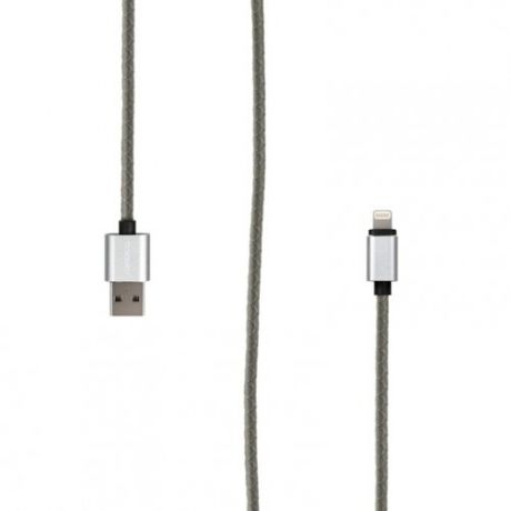 Кабель Digital IL-02 USB - Apple Lightning (MFI), 1 м, серый