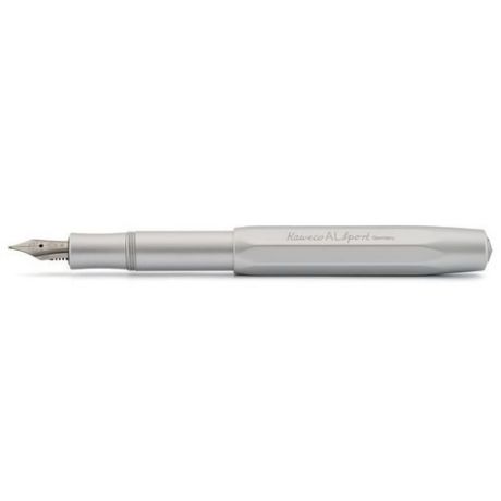 Перьевая ручка "AL Sport" F, серебристая, 0,7 мм
