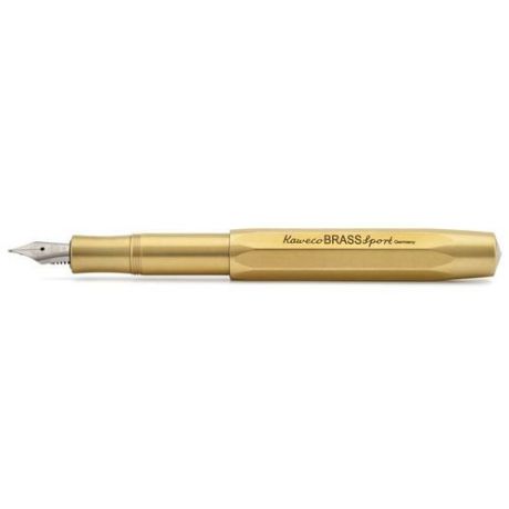 Перьевая ручка "Brass Sport" M, коричневая, 0,9 мм