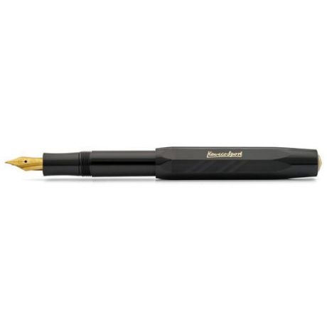 Перьевая ручка "Classic Sport Guilloche" F, черная, 0,7 мм