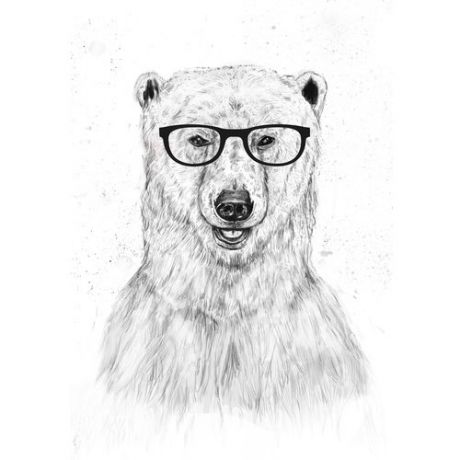 Принт "Geek bear" А2